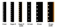 Formats de films support&#233;s : 8mm, Super 8, 16mm, 9,5mm